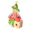 Gardenised 18 Inch Sitting on Straw and Hay Bales Multicolor Trio Scarecrows for Halloween, Fall and All Time Season Garden Decor, Perfect to Add a Festive Touch to Your Lawn